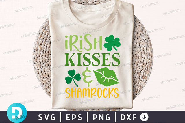 Irish kisses & shamrocks SVG Design SVG Regulrcrative 