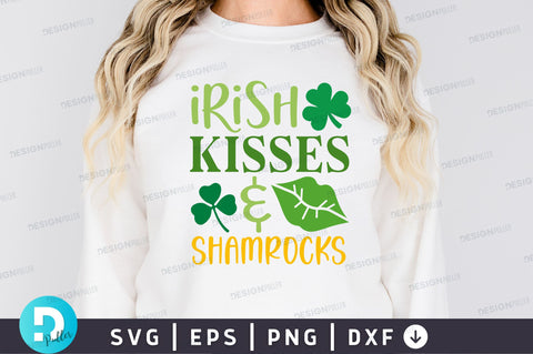 Irish kisses & shamrocks SVG Design SVG Regulrcrative 