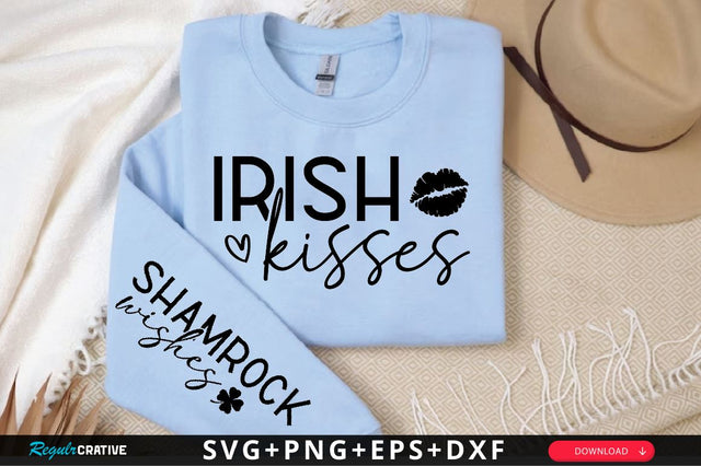Irish kisses Sleeve SVG Design, Mother's Day Sleeve SVG SVG Regulrcrative 