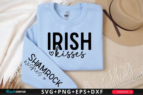 Irish kisses Sleeve SVG Design, Mother's Day Sleeve SVG SVG Regulrcrative 