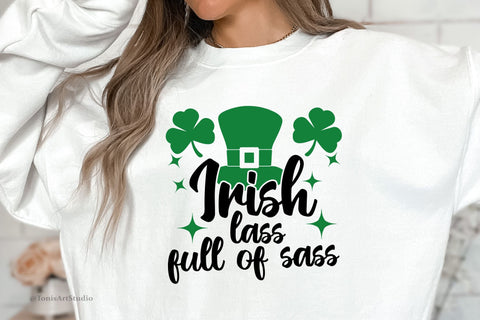 Irish Lass Full Of Sass Svg | St Patricks Day Svg Cut Files SVG TonisArtStudio 