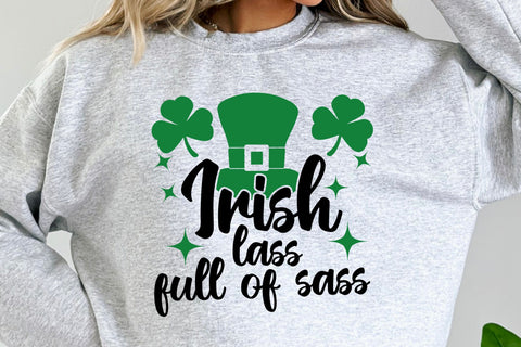 Irish Lass Full Of Sass Svg | St Patricks Day Svg Cut Files SVG TonisArtStudio 