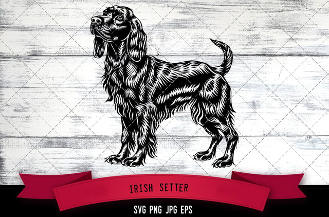 Irish Setter SVG, Dog SVG, Logo - Digital Download with Commercial License for Cricut, Silhouette, Scan N Cut Crafting SVG Loveleen Kaur 