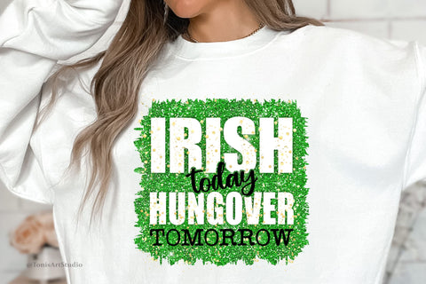 Irish Today Hungover Tomorrow PNG | St Patricks Day Png | Funny St Patricks Day Shirt | Sublimation Png | Lucky Vibes Png | Irish Svg Png SVG TonisArtStudio 