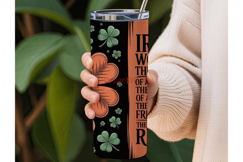 Irish Woman 20oz Tumbler Wrap Sublimation DesignSVG 