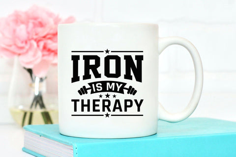 Iron is My Therapy | Workout SVG File SVG CraftLabSVG 