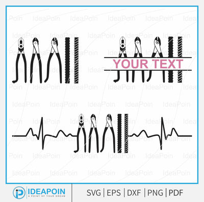 Ironworker Rod Buster Tools SVG, Rebar Worker SVG, Rebar Worker PNG, Ironworker monogram, Ironworker Rodbuster Tools with Split Monogram SVG Dinvect 