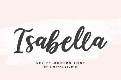 Isabella - Cute Branding Font Font Jimtype Studio 