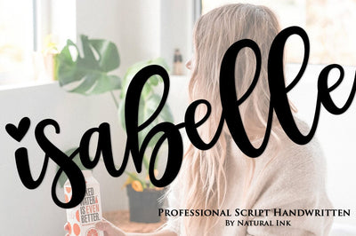Isabelle Font Studio Natural Ink 