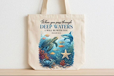Isaiah 43 2 PNG Deep Waters Christian Scripture Sublimation SVG BillahCrafts 