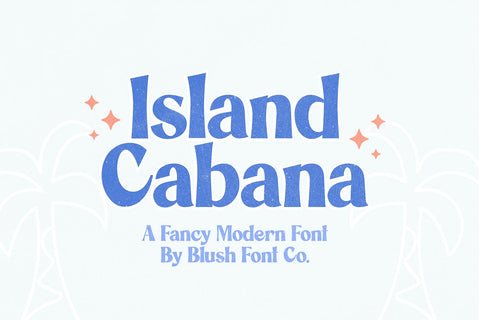 Island Cabana Fancy Modern Font Font Blush Font Co. 
