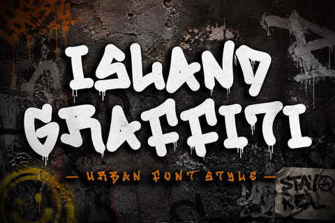 Island Graffiti Font Prasetya Letter 