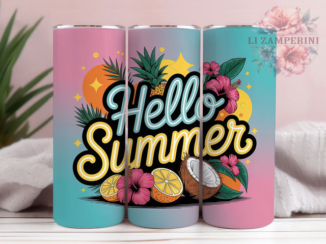 Island Paradise Summer Tumbler Wrap, Island Vibes Design, Paradise Theme Gift, Summer Welcome Art, Beach Season Gift, Tropical Paradise Theme, Exotic Summer Style Sublimation Li Zamperini 