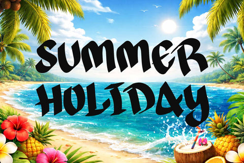 Island Splash Font Prasetya Letter 