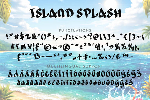Island Splash Font Prasetya Letter 