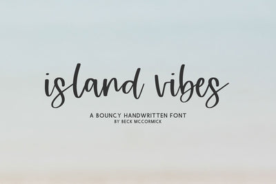 Island Vibes Script Font Font Beck McCormick 