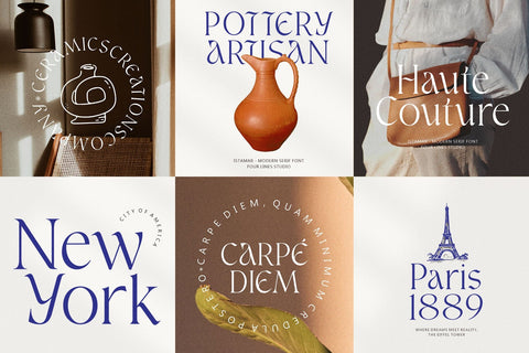 Istamar – Elegant Serif Font Font Four Lines Std. 