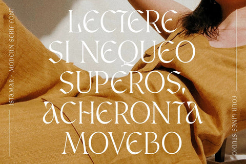 Istamar – Elegant Serif Font Font Four Lines Std. 