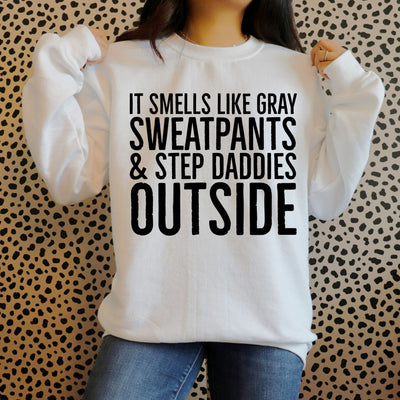 It Smells Like Gray Sweatpants PNG | Funny Adult Humor | Seasonal Comedy Typography Sublimation Crafting After Dark 
