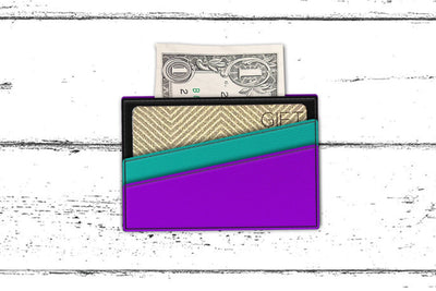 ITH Slanted Pocket Card Holder Wallet Applique Embroidery Embroidery/Applique DESIGNS Risa Rocks It 