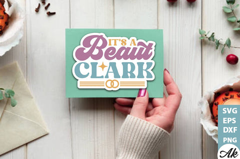 It's a beaut clark Stickers Design SVG akazaddesign 