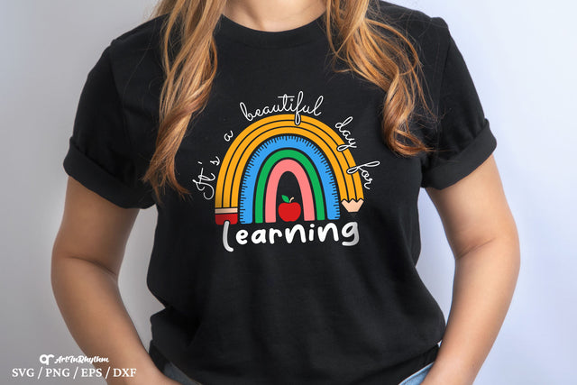 It's a beautiful day for learning Svg, Teacher Svg, School Svg, Back To School Svg SVG Artinrhythm shop 