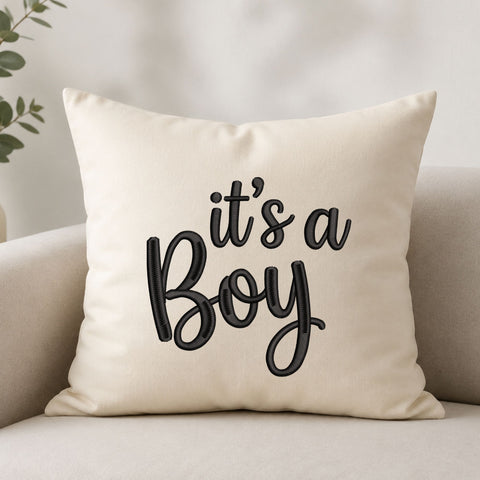 It’s a Boy Machine Embroidery Design – Baby Boy Announcement Quote Embroidery File Embroidery/Applique DESIGNS PatternFeed8 