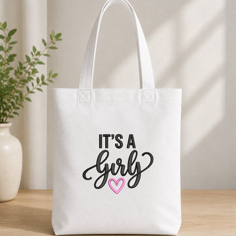 It’s a Girl Embroidery Design – Baby Girl Announcement Machine Embroidery File, Newborn Gender Reveal Heart Design Embroidery/Applique DESIGNS PatternFeed8 