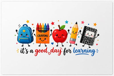 It's A Good Day For Learning PNG | Cute School Supplies Teacher Design SVG BillahCrafts 