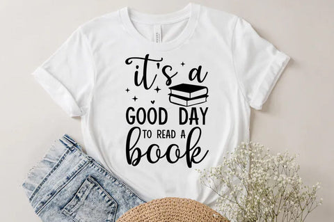 It's a good day to read a book, Reading SVG SVG FiveStarCrafting 