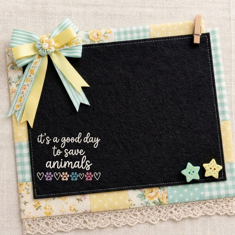 It's a Good Day to Save Animals Embroidery Design – Animal Rescue Paw Print Veterinary Pet Lover Machine Embroidery File Embroidery/Applique DESIGNS PatternFeed8 