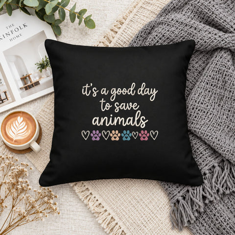It's a Good Day to Save Animals Embroidery Design – Animal Rescue Paw Print Veterinary Pet Lover Machine Embroidery File Embroidery/Applique DESIGNS PatternFeed8 