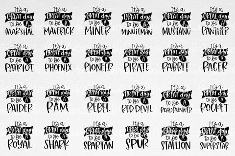 It's a Great Day to Be A ... Mascot SVG Bundle SVG Beck McCormick 