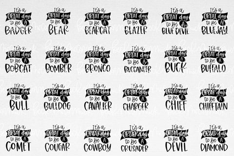 It's a Great Day to Be A ... Mascot SVG Bundle SVG Beck McCormick 