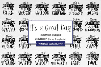 It's a Great Day to Be A ... Mascot SVG Bundle SVG Beck McCormick 