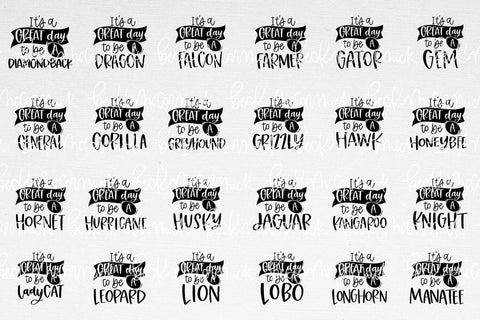 It's a Great Day to Be A ... Mascot SVG Bundle SVG Beck McCormick 