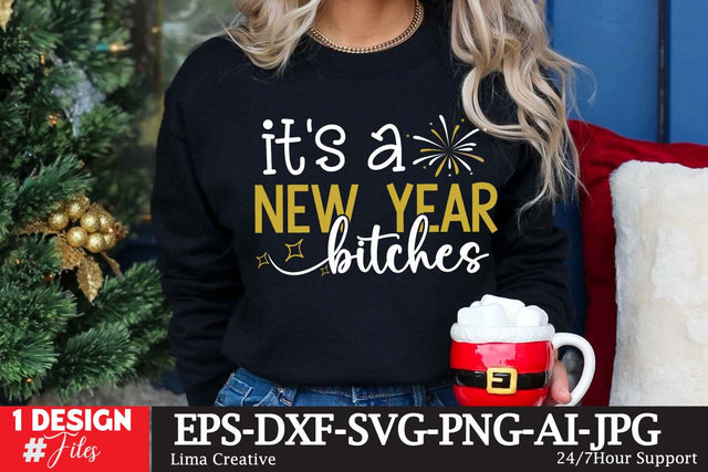 It’s A New Year Bitches SVG Cut File ,New Year Sublimation, Happy New Year SVG Design,New Year Sublimation PNG SVG Insomnia Std 