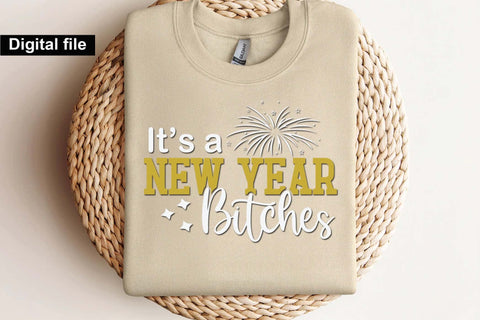 it's a new year bitches svg, New year t shirt svg, Funny New year cut files, New year gift shirt svg, New Years Party, Cosy Season svg SVG Isabella Machell 