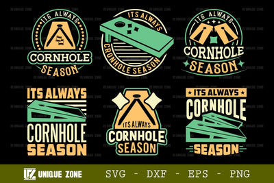 Its Always Cornhole Season SVG Cornhole Game Tshirt Bundle Cornhole Quote Design, TG 0015 SVG Unique Zone 