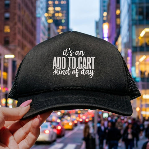 It's an Add to Cart Kind of Day Embroidery Design – Funny Shopping Quote Shopaholic Machine Embroidery File Embroidery/Applique DESIGNS PatternFeed8 