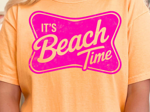 It's Beach Time PNG SVG, Distressed Beach Life Shirt SVG DesignDestine 