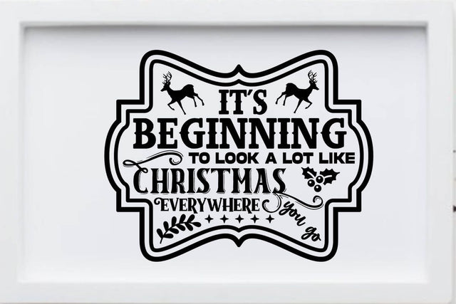 Its beginning to look a lot like christmas everywhere you go SVG Angelina750 