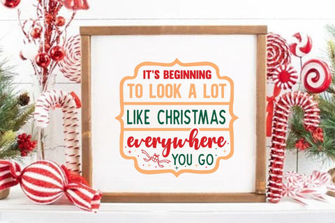 Its beginning to look a lot like christmas everywhere you go SVG Angelina750 