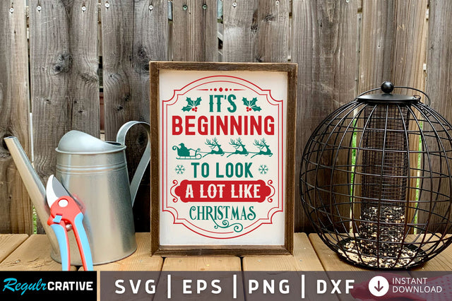 Its beginning to look a lot like christmas svg design SVG Regulrcrative 