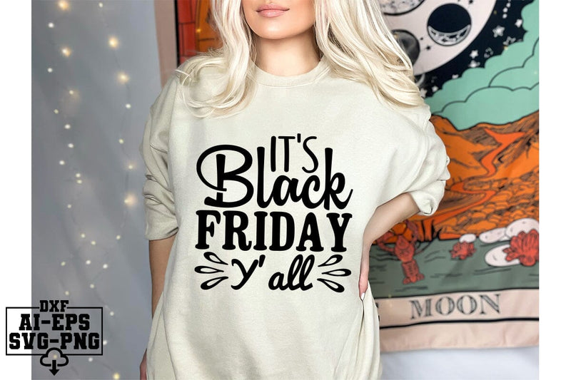 It's Black Friday Y'all Svg Cut Files Creative Art SVG CraftlabSvg55 