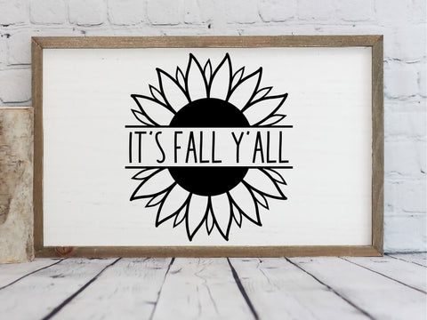 It's Fall Y'all SVG | Sunflower PNG SVG Paige Cole Studio 