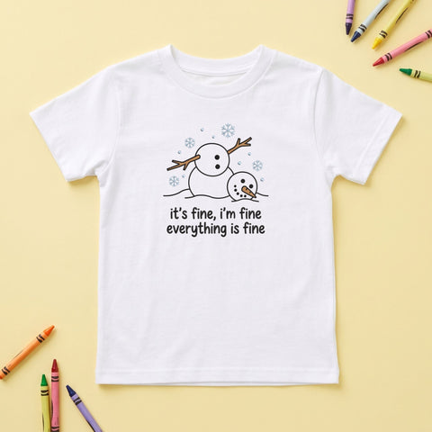 It's Fine I'm Fine Everything Is Fine Embroidery Design – Funny Melting Snowman Winter Humor Machine Embroidery File Embroidery/Applique DESIGNS PatternFeed8 