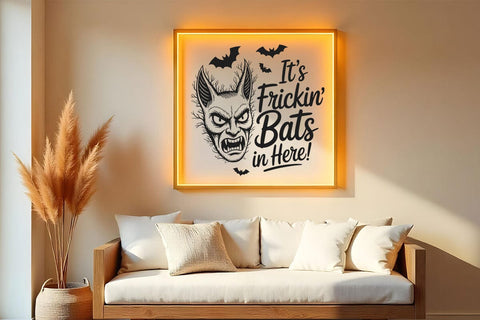 It's Frickin Bats In Here SVG For Halloween Door Hanger Bats In Here SVG SVG DesignDestine 
