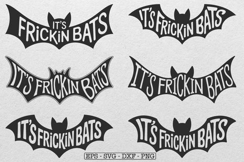 Its Frickin Bats SVG PNG, Halloween Sleeve svg, Trendy Halloween svg SVG DesignDestine 