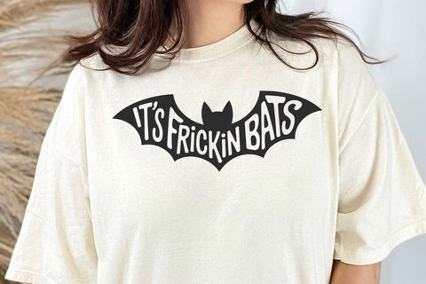 Its Frickin Bats SVG PNG, Halloween Sleeve svg, Trendy Halloween svg SVG DesignDestine 
